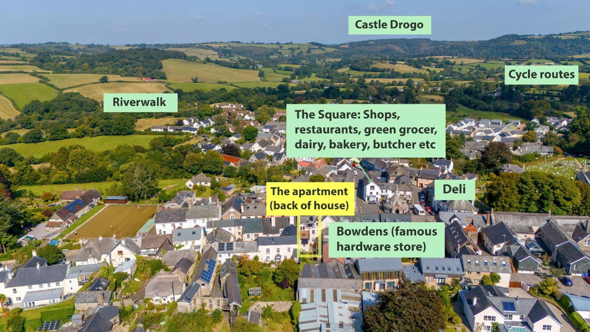 Blue Bliss - Sumptuous, Period Apartment Chagford Exterior foto